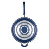 12.5 Inch Ceramic Nonstick Frying Pan / Skillet with Helper Handle, Dishwasher Safe, Blue