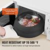 VEVOR Microwave Splatter Cover & Mat 10.8" Collapsible Microwave Food Lid 500°F