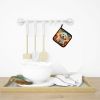 Coton De Tulear Fall Pair of Pot Holders Kitchen Heat Resistant Pot Holders Sets Oven Hot Pads for Cooking Baking BBQ, 7 1/2 x 7 1/2