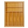 Bamboo Drawer Divider Kitchen Expandable Cutlery Tray Organizer Utensil Holder w/ Grooved Dividers