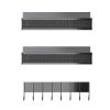 3 Pack Strong Magnetic Spice Rack with 8 Hooks Fridge Oven Microwave Magnetic Storage Shelves Seasoning Holder Organizer for Jars Seasoning Tins Utens