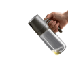 A food oil injector and 2-in-1 cooking spray bottle for olive oil, vinegar, and soy sauce, featuring a 17-ounce light-blocking glass spray bottle