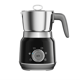 5in1 Electric milk foam LED touch control 0.4L cold foam removable cold and cold milk foam, can adjust the temperature and thickness of milk foam fine (PSMF01a: PSMF01a)
