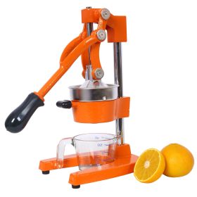 Cast Iron Citrus Juicer , Extra-Large Commercial Grade Manual Hand Press , Heavy Duty Countertop Squeezer for Fresh Orange Juice ,orange color (title: default title)