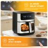 6.34QT Multi-Function Air Fryer with Ceramic Coating Suitable for Roast, Bake, Broil, Dehydrate, Reheat & Keep Warm, Digital Temperature (90°F-450°F)